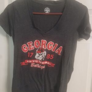 Rivalry Threads Charcoal Graphic Tee V Neck